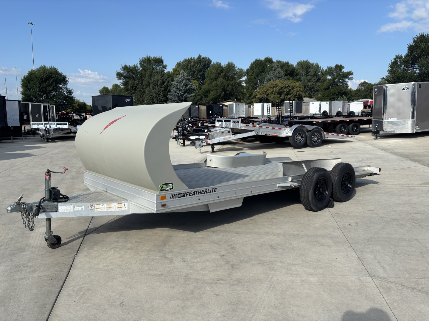 Used 2006 Featherlite Trailers 7916 Flatbed Trailer
