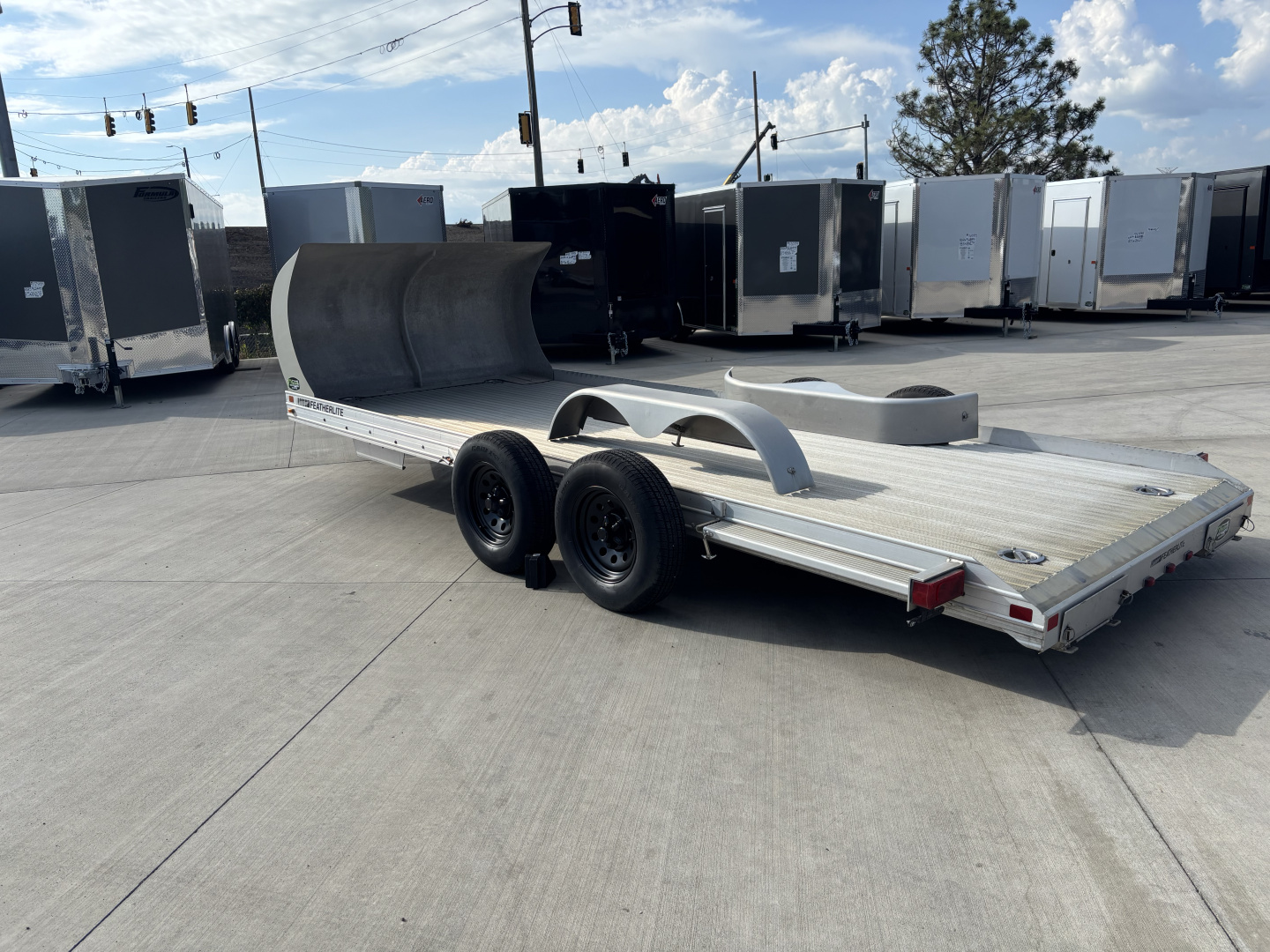 Used 2006 Featherlite Trailers 7916 Flatbed Trailer