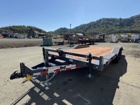 New CAR HAULER DRIVE OVER FENDERS 2026 10K VERSATILE HD718TA3 7X18 ROCK CRAWLER TRAILER DOVETAIL GRAY