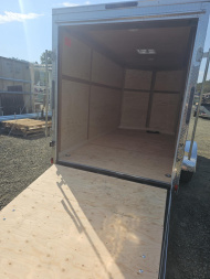 New ENCLOSED CARGO BOX 2026 CONTINENTAL VHW612SA TRAILER 6X12 WHITE RAMP