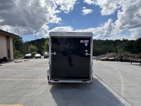 New 2025 Car Mate Trailers 6x12 Sportster Enclosed Trailer - Black w/ Ramp - 2990# GVWR