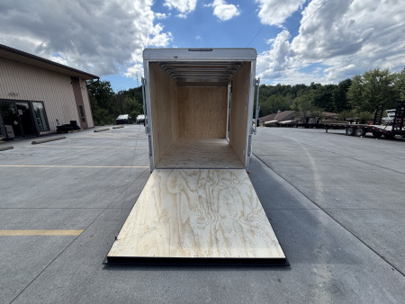 New 2025 Car Mate Trailers 6x12 Sportster Enclosed Trailer - Black w/ Ramp - 2990# GVWR