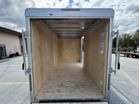 New 2025 Car Mate Trailers 6x12 Sportster Enclosed Trailer - Black w/ Ramp - 2990# GVWR