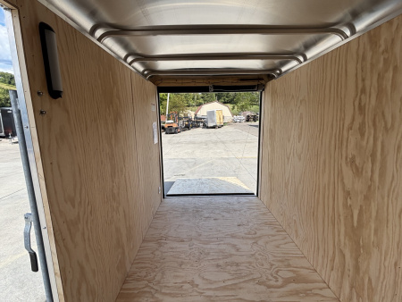 New 2025 Car Mate Trailers 6x12 Sportster Enclosed Trailer - Black w/ Ramp - 2990# GVWR