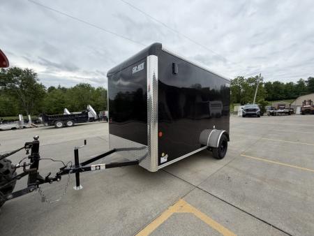 New 2026 Car Mate Trailers 6x12 Sportster Enclosed Trailer - Black w/ Ramp - 2990# GVWR