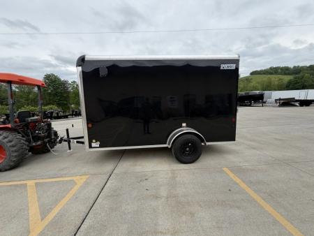 New 2026 Car Mate Trailers 6x12 Sportster Enclosed Trailer - Black w/ Ramp - 2990# GVWR