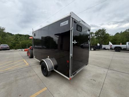New 2026 Car Mate Trailers 6x12 Sportster Enclosed Trailer - Black w/ Ramp - 2990# GVWR