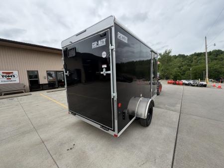 New 2026 Car Mate Trailers 6x12 Sportster Enclosed Trailer - Black w/ Ramp - 2990# GVWR