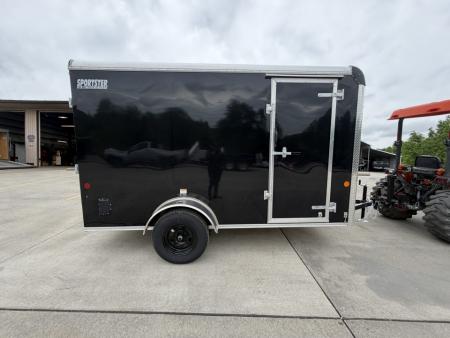 New 2026 Car Mate Trailers 6x12 Sportster Enclosed Trailer - Black w/ Ramp - 2990# GVWR