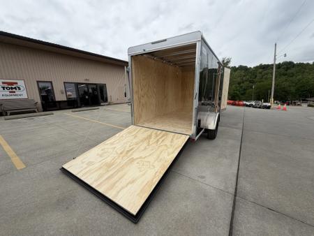 New 2026 Car Mate Trailers 6x12 Sportster Enclosed Trailer - Black w/ Ramp - 2990# GVWR