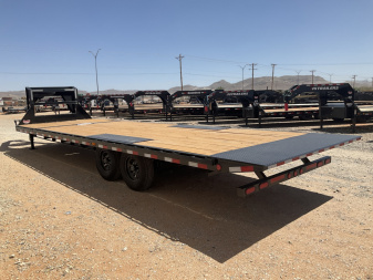 New 2026 PJ 102"x28' Gooseneck Deckover Hydraulic Tilt Trailer – T8