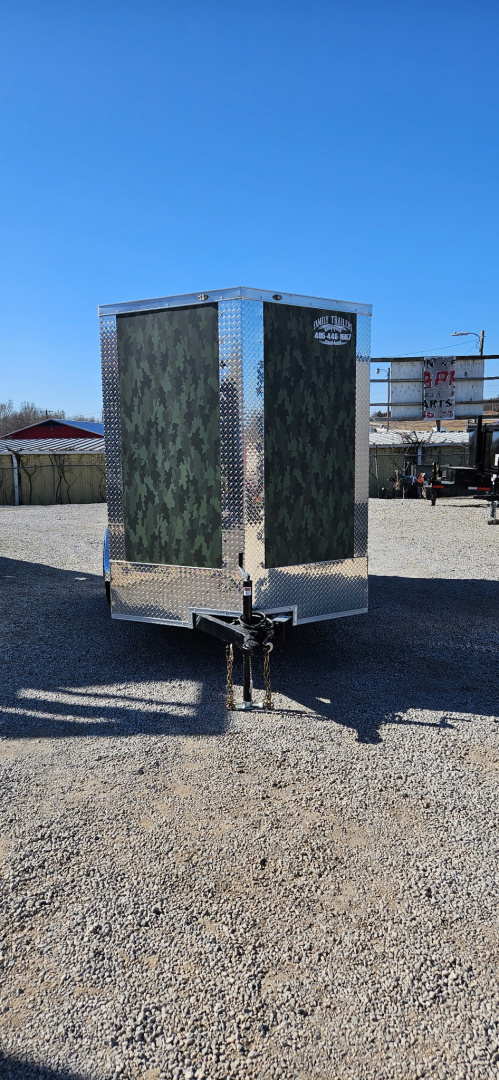 New 2025 Family Trailer 6x12 TandemAxles Cargo / Enclosed Trailer-Screwless Exterior-Rear Spoiler