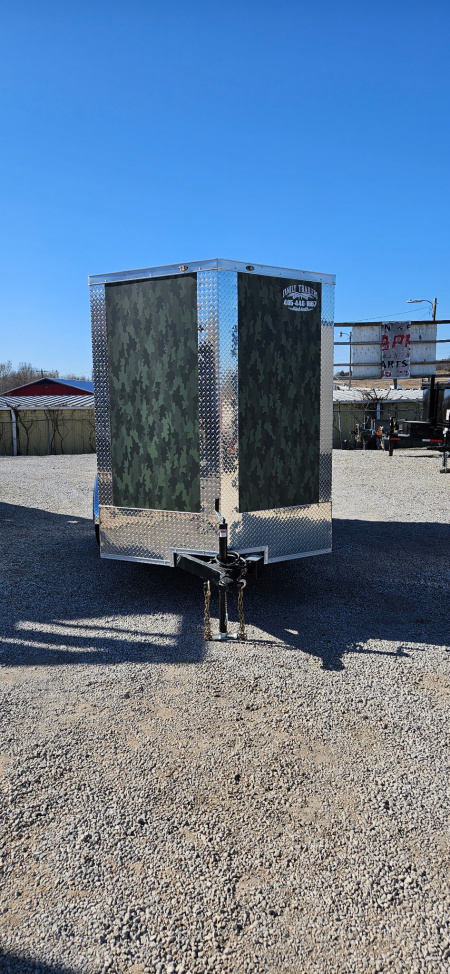 New 2025 Family Trailer 6x12 TandemAxles Cargo / Enclosed Trailer-Screwless Exterior-Rear Spoiler