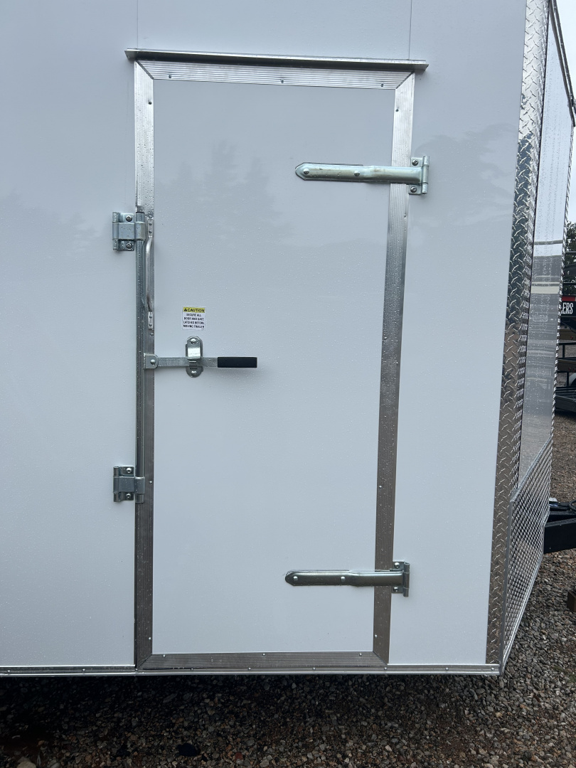 New 2025 Family Trailer 8.5x16 Tandem A xles-5200lbs axles - Cargo / Enclosed Trailer-Screwless Exterior-Rear Spoiler w/ Liights