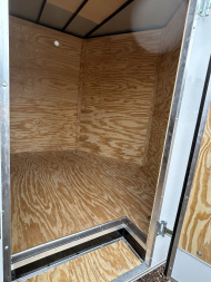 New 2025 Family Trailer 8.5x16 Tandem A xles-5200lbs axles - Cargo / Enclosed Trailer-Screwless Exterior-Rear Spoiler w/ Liights