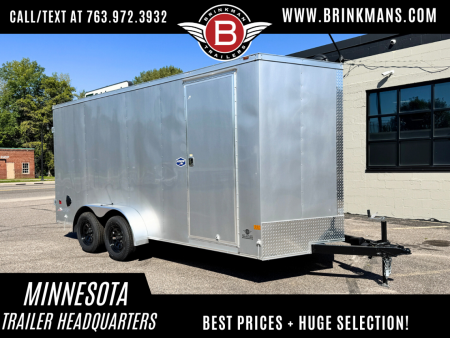 New American Hauler 7x16 Tandem Enclosed Cargo Trailer - Double Rear Doors