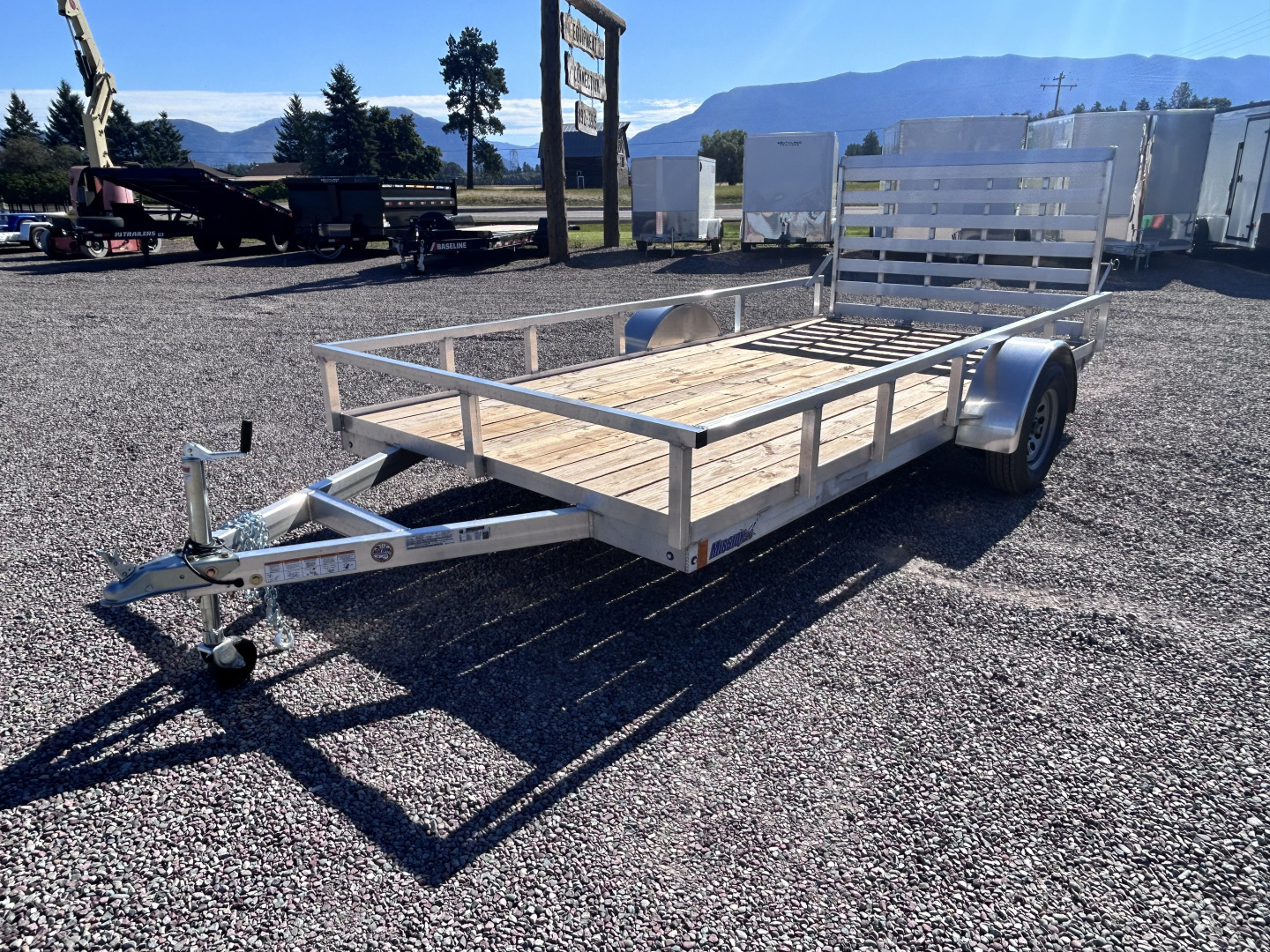 New 2025 Mission 14' X 80" Utility Trailer