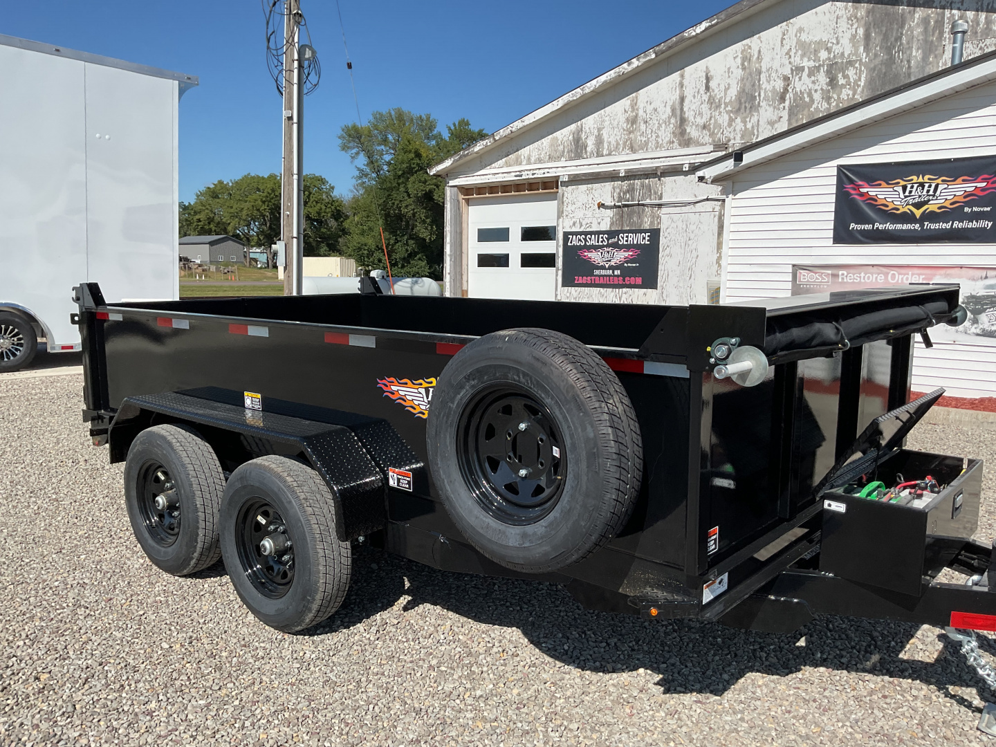 New 2025 H&H Trailers H7612UD-24-100 Dump Trailer