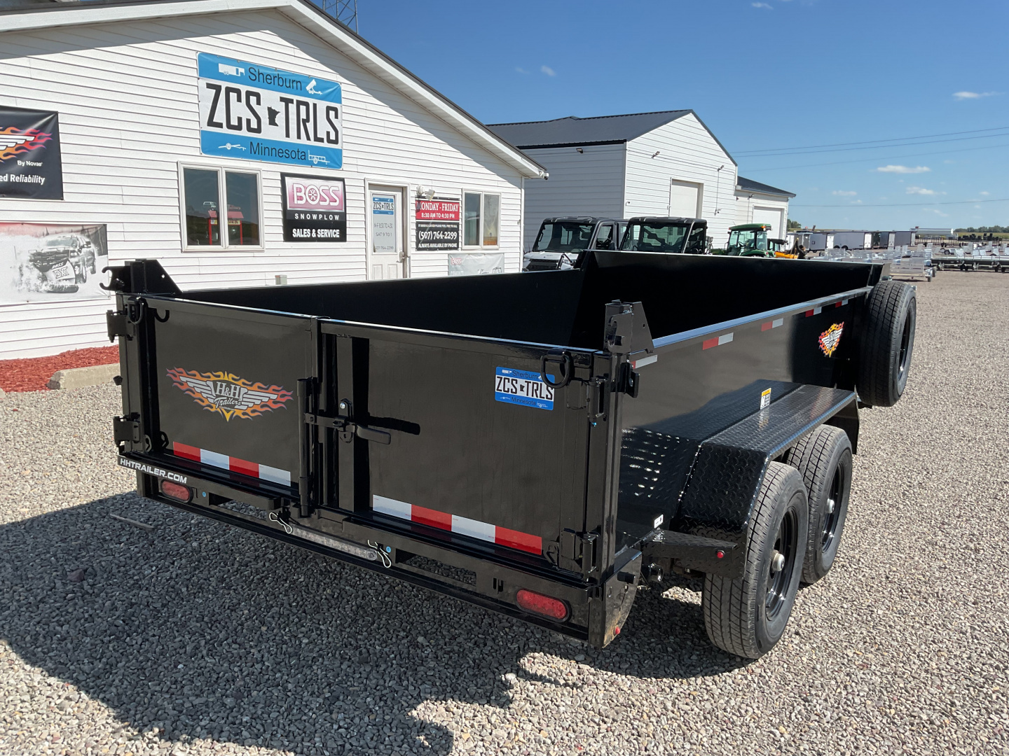 New 2025 H&H Trailers H7612UD-24-100 Dump Trailer