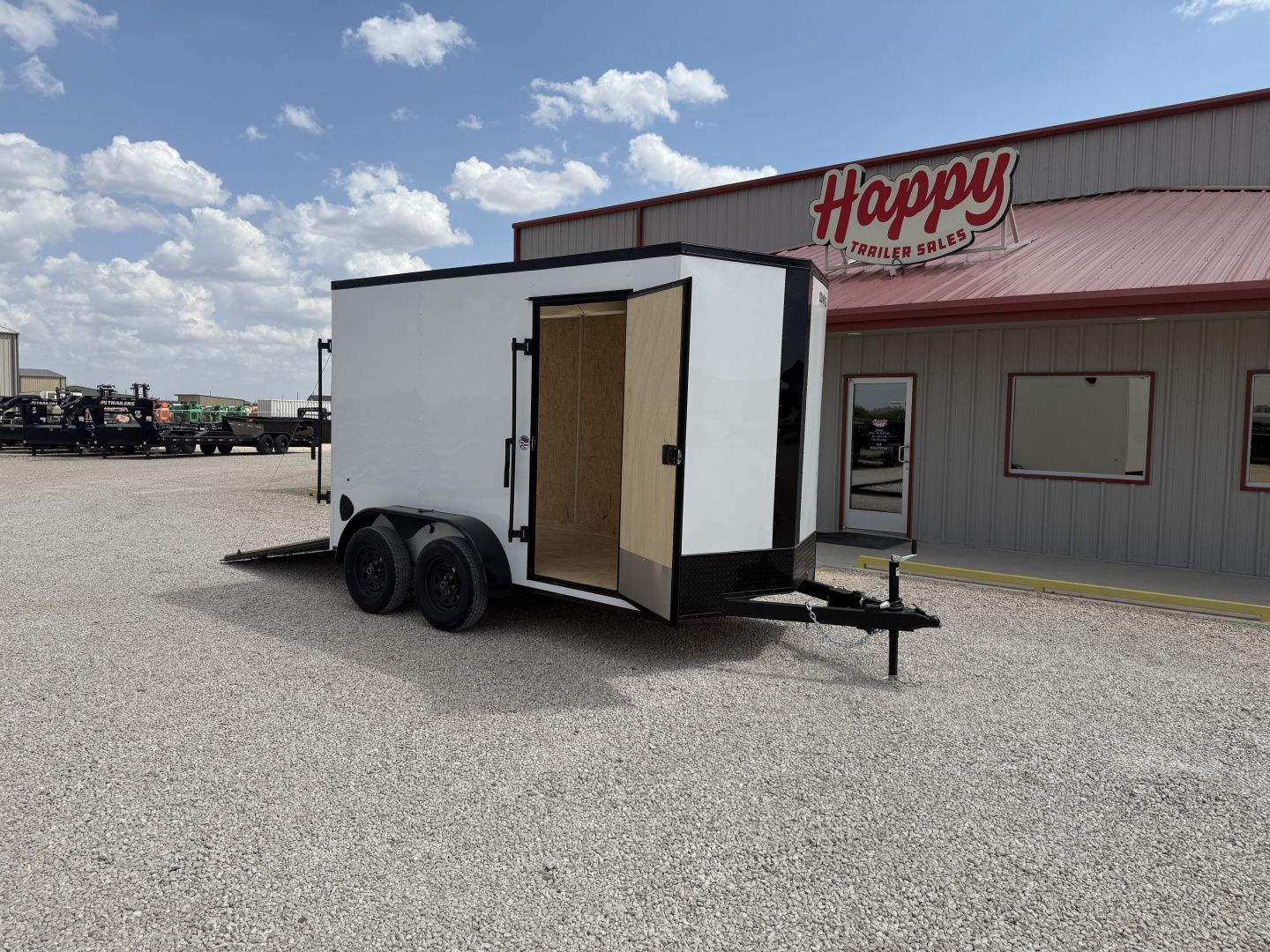 New 2026 Compass 6'x12' Enclosed Cargo Trailer - Indigo DLX