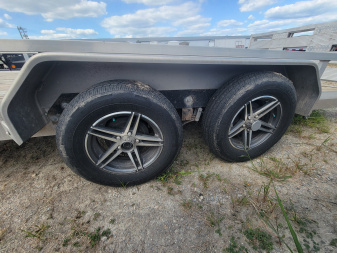 Used 2021 Sure-Trac 7x16 Aluminum Tube Top Utility Trailer
