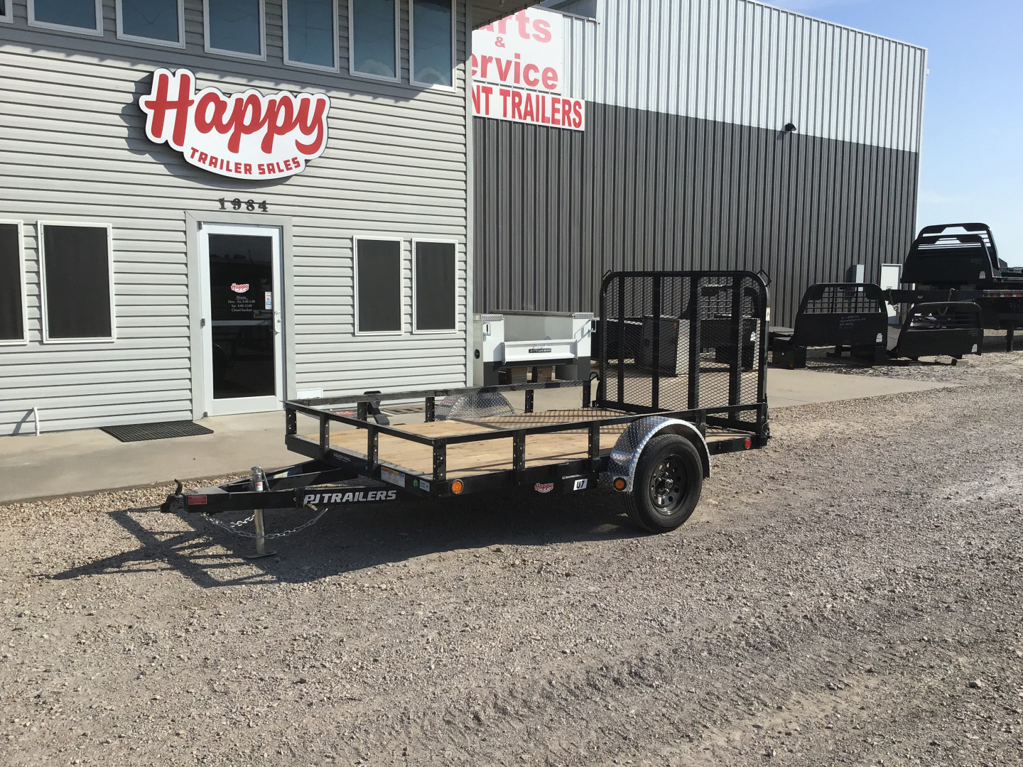 New 2026 PJ 77"x10' Single Axle Utility Trailer - U7