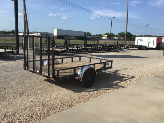 New 2026 PJ 77"x10' Single Axle Utility Trailer - U7