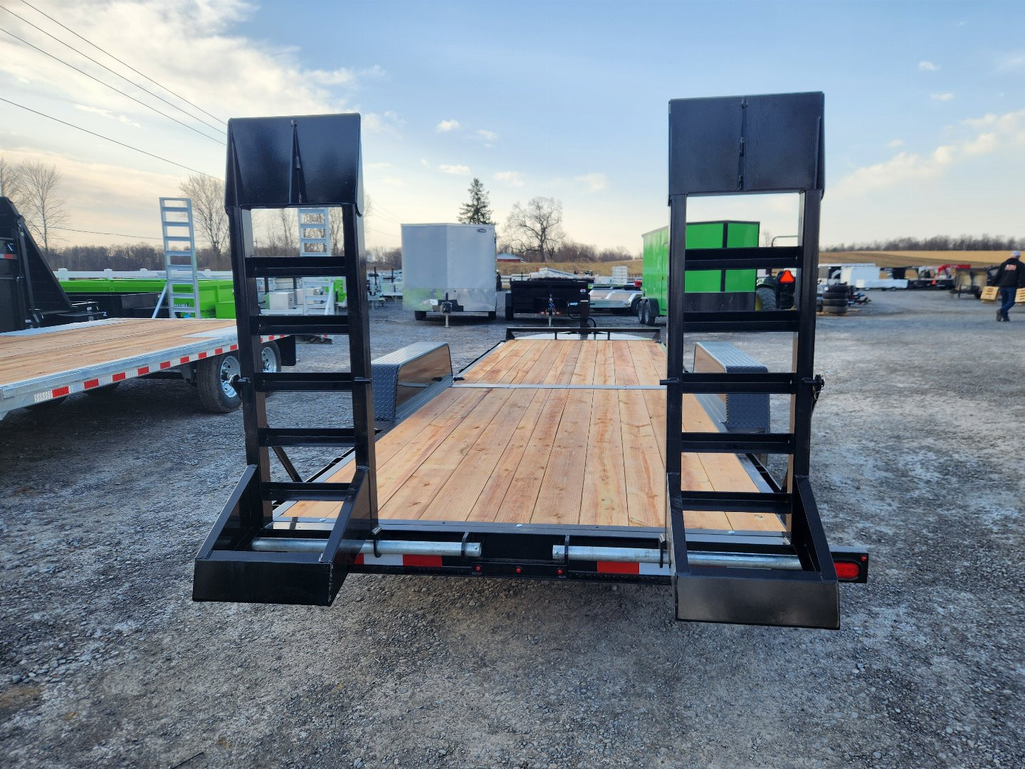 New 2025 BWISE EH14 82x22 14K Tandem Axle Equipment Trailer