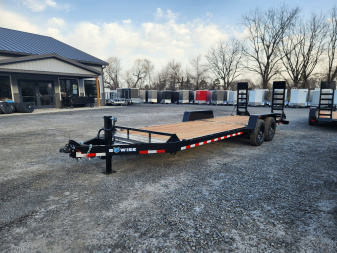 New 2025 BWISE EH14 82x22 14K Tandem Axle Equipment Trailer