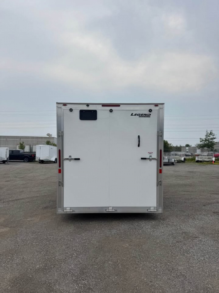 New NEW 2026 7.5X16 + V-NOSE ENCLOSED LEGEND TRAILER, 7' INTERIOR HEIGHT