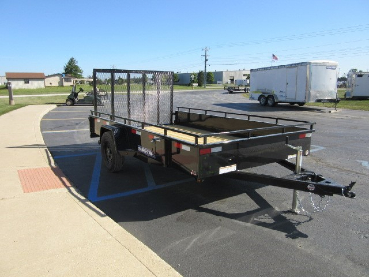 New 2026 Sure-Trac 7 x 12 Steel High Side STUSH8212-BP-030 Utility Trailer