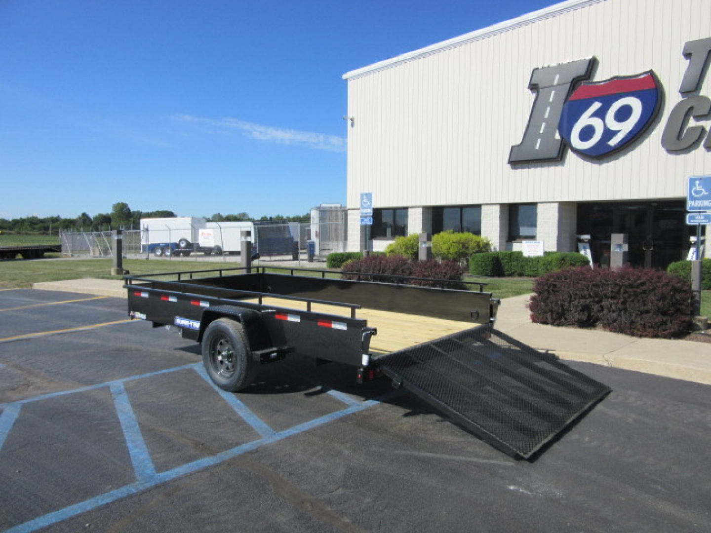 New 2026 Sure-Trac 7 x 12 Steel High Side STUSH8212-BP-030 Utility Trailer