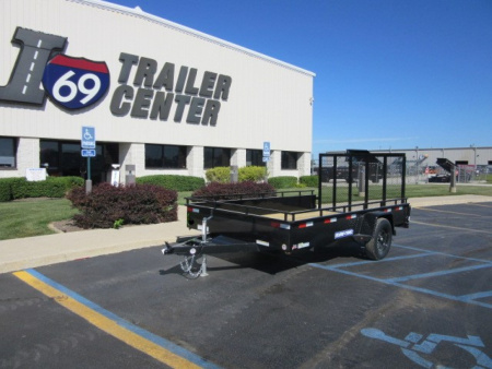 New 2026 Sure-Trac 7 x 12 Steel High Side STUSH8212-BP-030 Utility Trailer