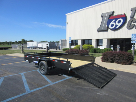 New 2026 Sure-Trac 7 x 12 Steel High Side STUSH8212-BP-030 Utility Trailer