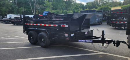 New 72in x 10 Sure-Trac Low-Pro Single Ram Dump Trailer 10k***Stab Jacks
