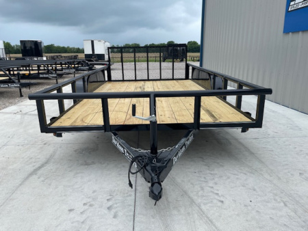 New 2025 DAVIDSON 83X14 (2)TANDEM AXLE PIPE TOP UTILITY W/36" GATE, DOVETAIL