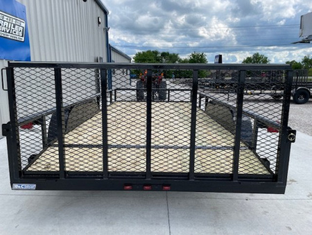 New 2025 DAVIDSON 83X16 (2)TANDEM AXLE PIPE TOP UTILITY W/36" GATE, DOVETAIL