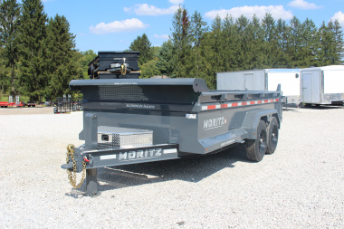 New 2025 Moritz 6' 10  x 14' Heavy Commercial DLH Series Dump Trailer - 16000# GVW