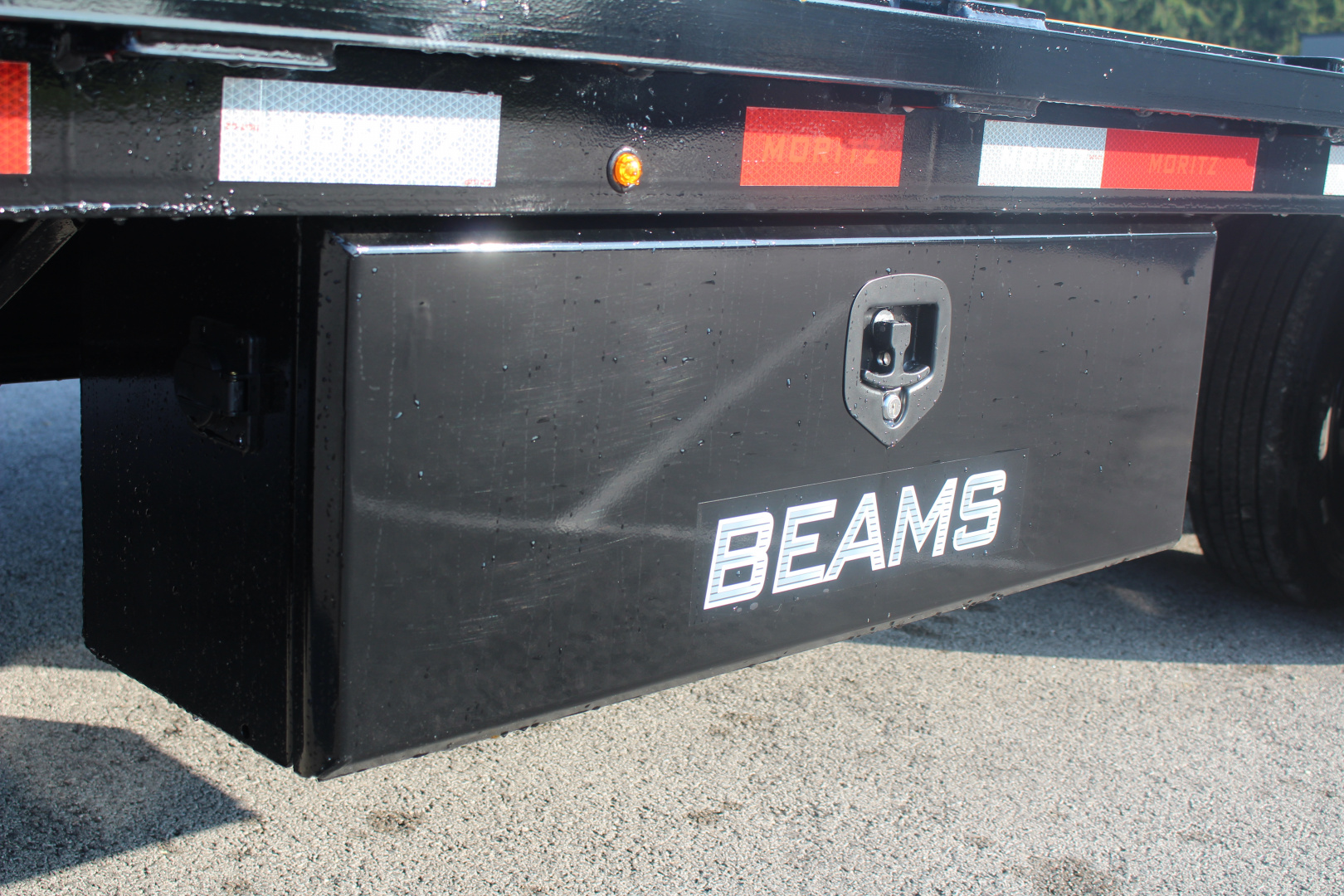 New 2025 Moritz FDGH DT 20' + 5' GOOSENECK Deckover Flatbed Trailer- Full Width Aluminum Ramps- 25900# GVW