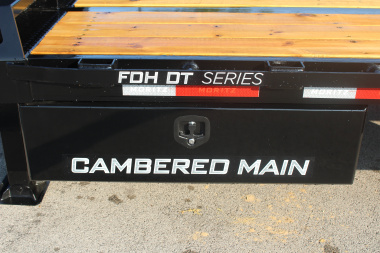 New 2025 Moritz FDGH DT 20' + 5' GOOSENECK Deckover Flatbed Trailer- Full Width Aluminum Ramps- 25900# GVW