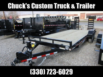 New 2025 Sure-Trac 7 x 20 (18+2) Equipment Trailer 14K