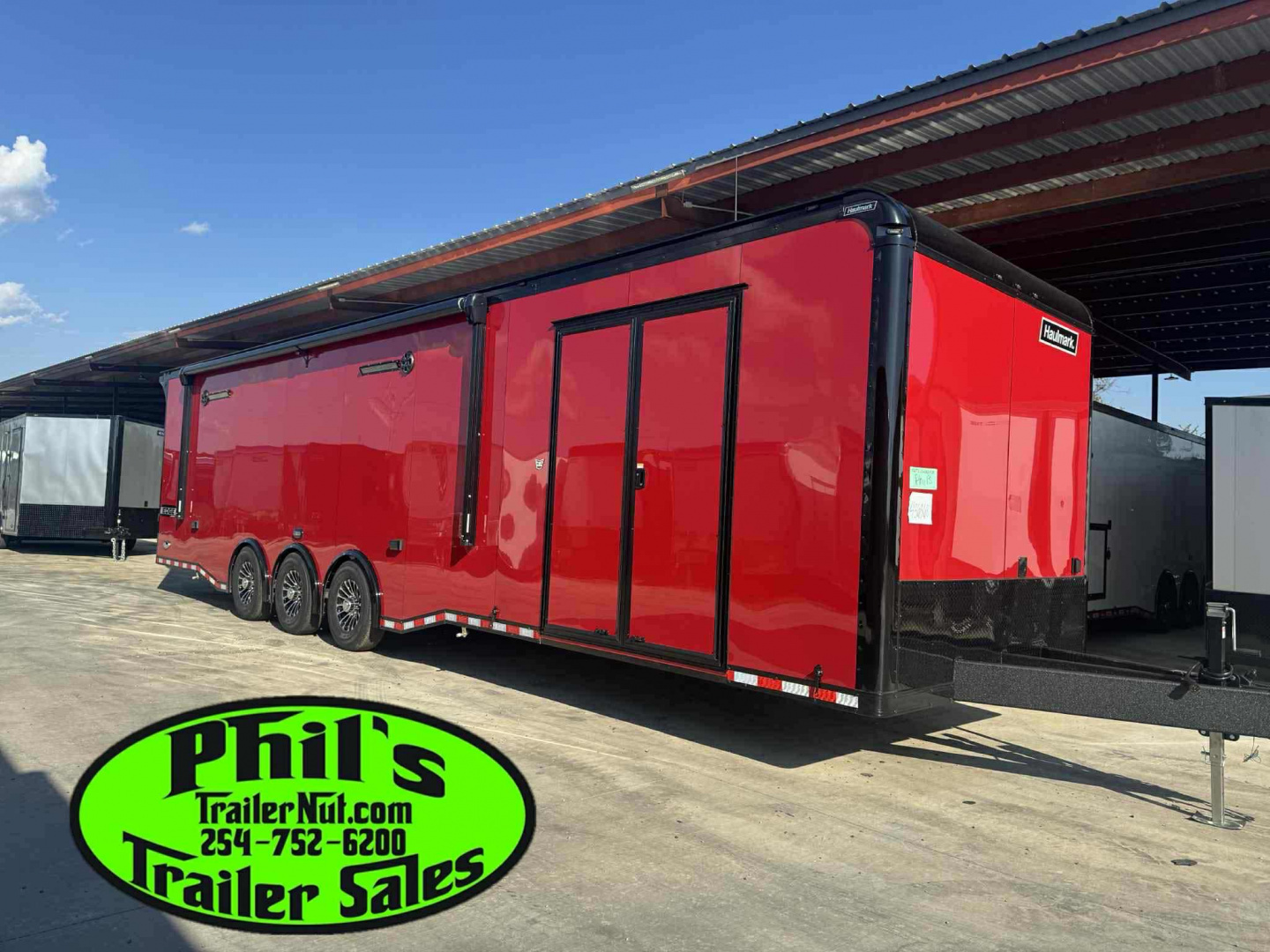 New Haulmark NEW 85X34 EDGE ENCLOSED RACE TRAILER ELECTRIC AWNING CAR RACE TRAILER CAR HAULER CARGO TRAILER Car / Racing Trailer