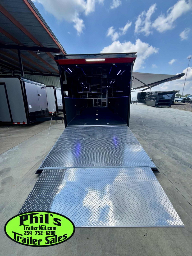 New Haulmark NEW 85X34 EDGE ENCLOSED RACE TRAILER ELECTRIC AWNING CAR RACE TRAILER CAR HAULER CARGO TRAILER Car / Racing Trailer