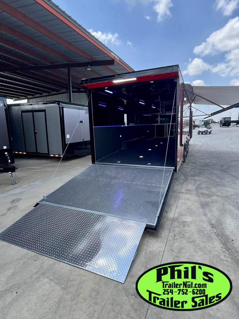 New Haulmark NEW 85X34 EDGE ENCLOSED RACE TRAILER ELECTRIC AWNING CAR RACE TRAILER CAR HAULER CARGO TRAILER Car / Racing Trailer