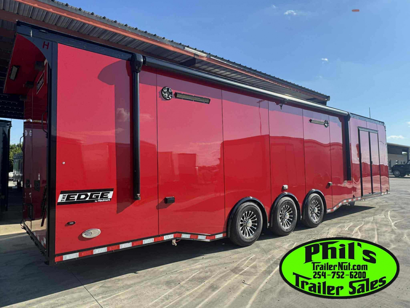 New Haulmark NEW 85X34 EDGE ENCLOSED RACE TRAILER ELECTRIC AWNING CAR RACE TRAILER CAR HAULER CARGO TRAILER Car / Racing Trailer