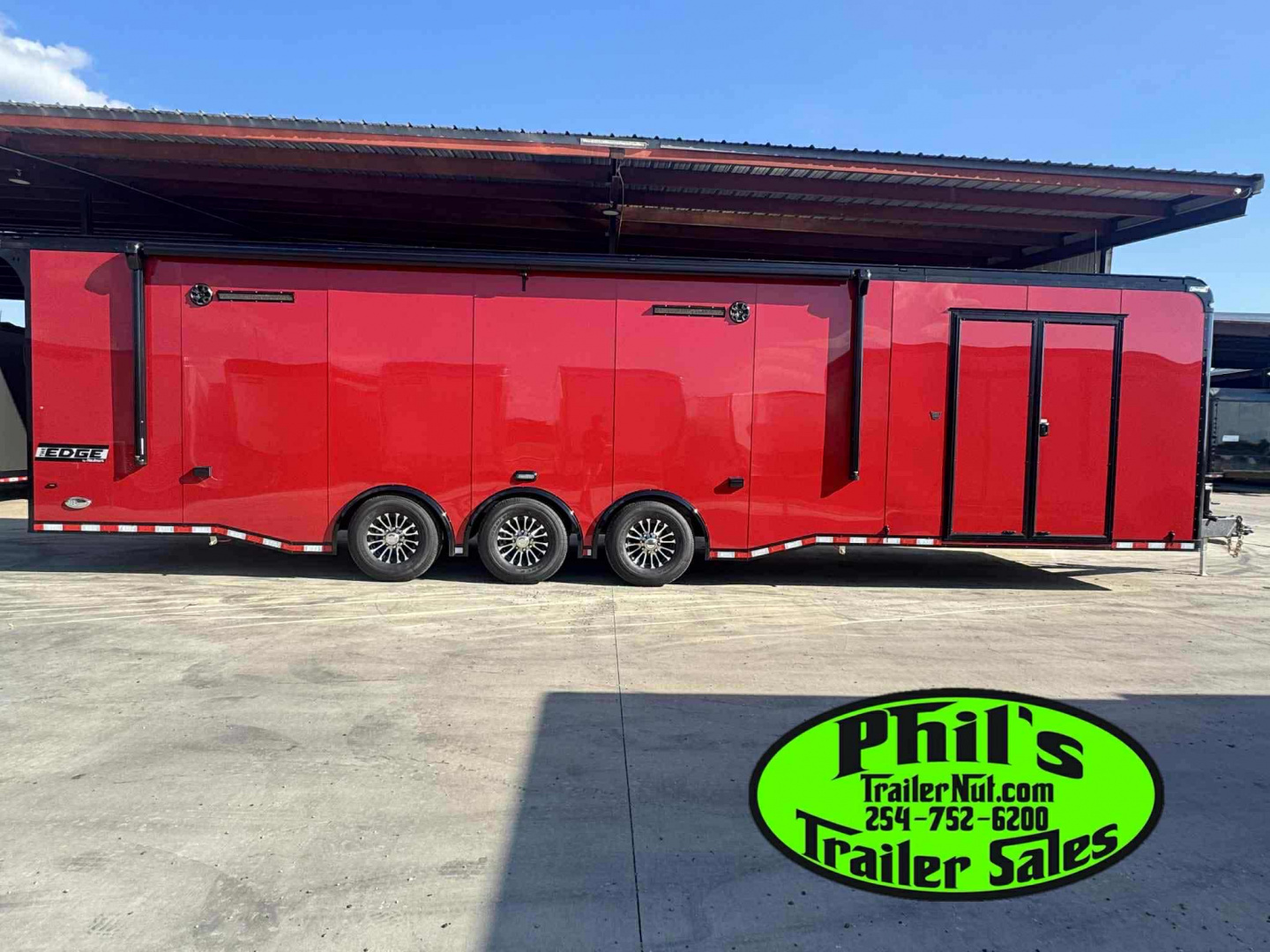 New Haulmark NEW 85X34 EDGE ENCLOSED RACE TRAILER ELECTRIC AWNING CAR RACE TRAILER CAR HAULER CARGO TRAILER Car / Racing Trailer