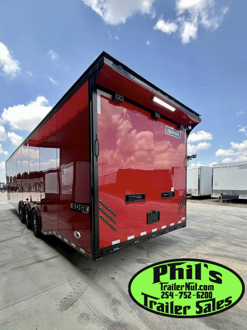 New Haulmark NEW 85X34 EDGE ENCLOSED RACE TRAILER ELECTRIC AWNING CAR RACE TRAILER CAR HAULER CARGO TRAILER Car / Racing Trailer
