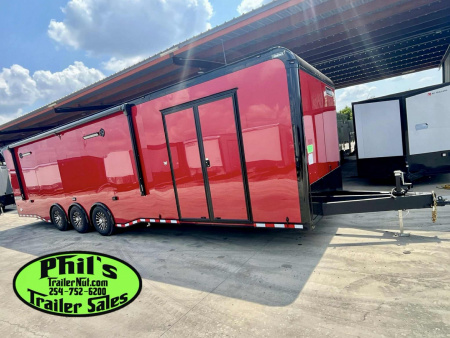New Haulmark NEW 85X34 EDGE ENCLOSED RACE TRAILER ELECTRIC AWNING CAR RACE TRAILER CAR HAULER CARGO TRAILER Car / Racing Trailer