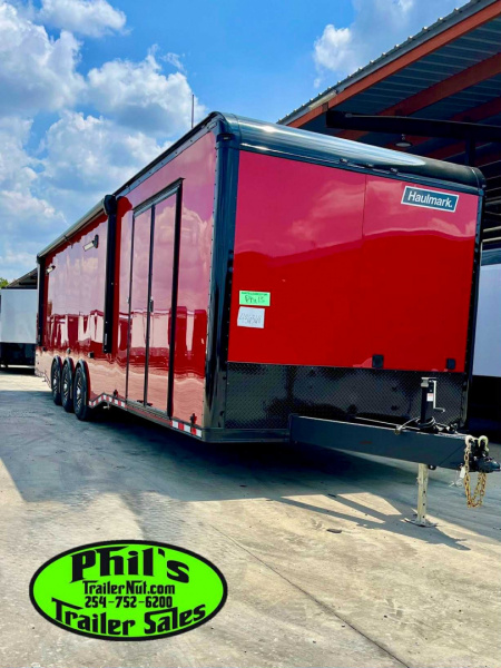New Haulmark NEW 85X34 EDGE ENCLOSED RACE TRAILER ELECTRIC AWNING CAR RACE TRAILER CAR HAULER CARGO TRAILER Car / Racing Trailer