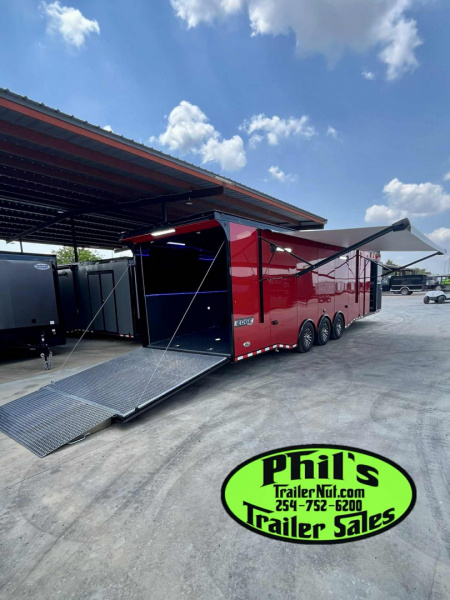 New Haulmark NEW 85X34 EDGE ENCLOSED RACE TRAILER ELECTRIC AWNING CAR RACE TRAILER CAR HAULER CARGO TRAILER Car / Racing Trailer